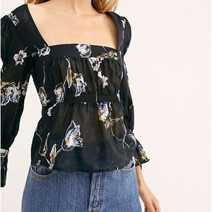 NWT Small Free People “Cherish the Light” blouse